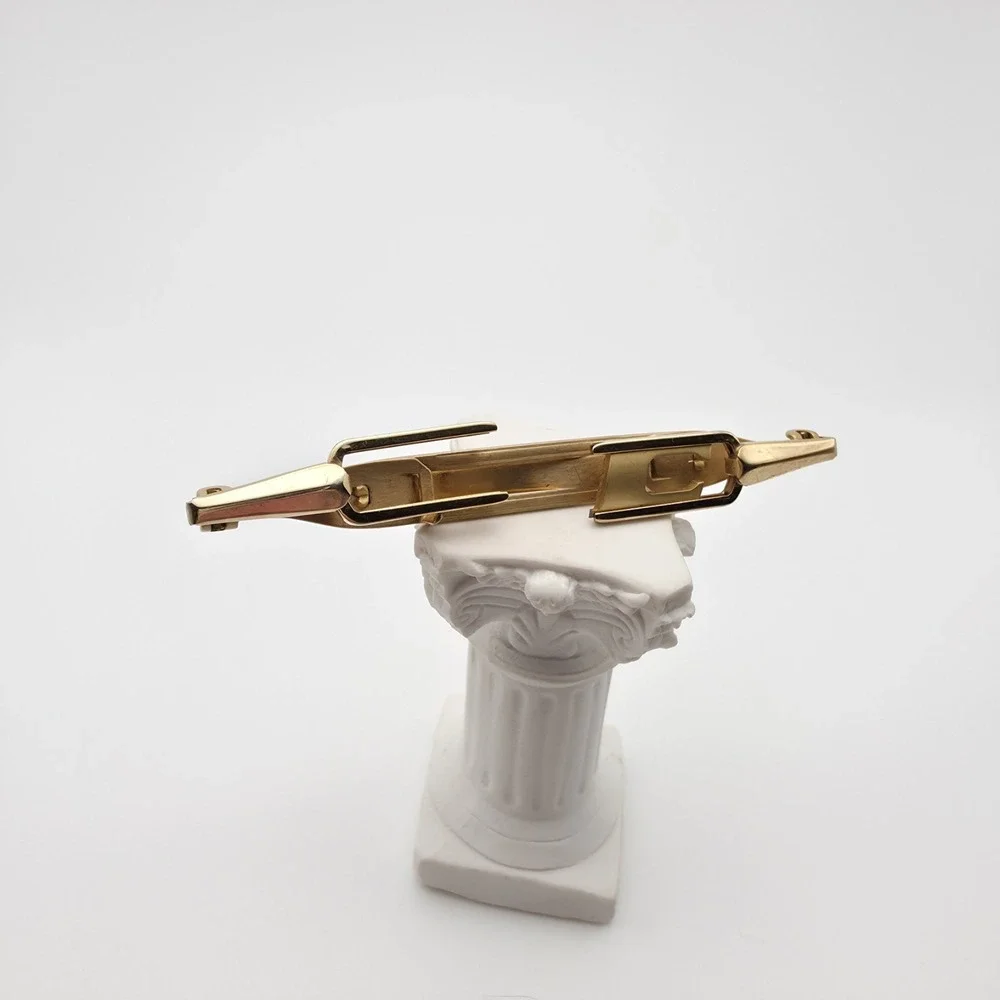 Vintage ANSON USA Tie Clip Bar Clasp Gold Plate Initial Letter C FREE $HIPPING!!